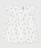 Blusa estampada de gasa de algodón orgánico de niña blanco MARSHMALLOW/blanco MULTICO