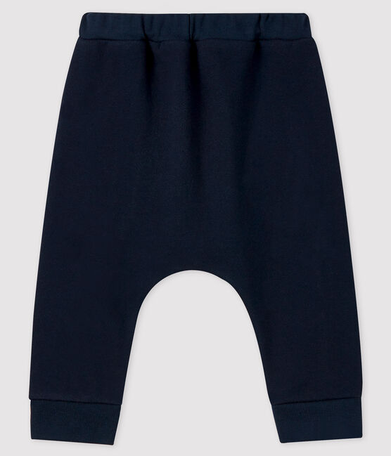 Pantalón de felpa de bebé niño azul SMOKING