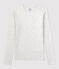 Camiseta LA ICONICA de algodón con cuello redondo para mujer gris BELUGA CHINE