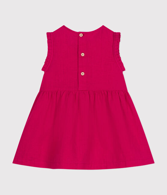 Vestido sin mangas de lino para bebé rosa DELHI