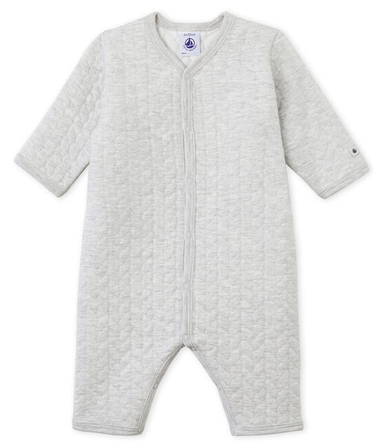 Pijama unisex de bebé sin pies en túbico gris BELUGA CHINE