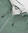Chubasquero largo y ligero de material reciclado unisex verde THUYA