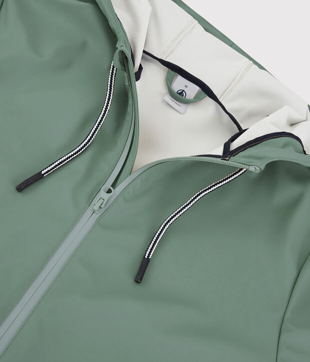 Chubasquero largo y ligero de material reciclado unisex THUYA