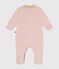 Pijama de terciopelo para bebé rosa SALINE