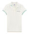 Polo manga corta infantil para niña blanco MARSHMALLOW