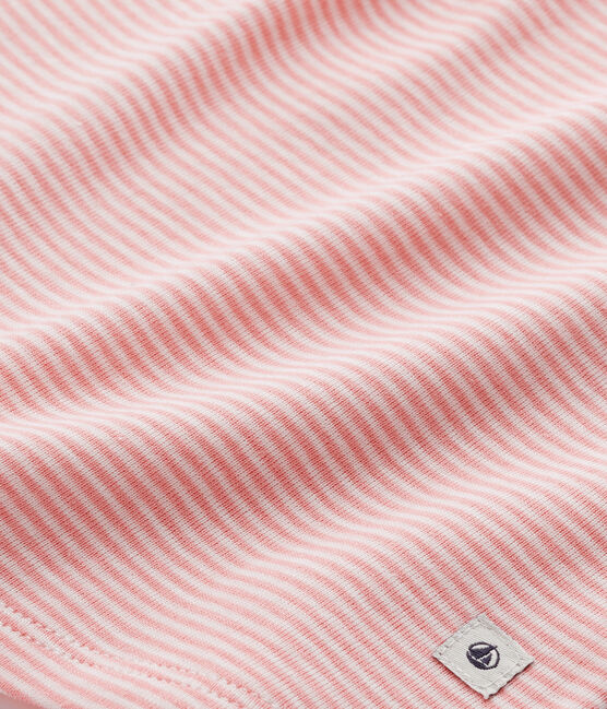 Pijama milrayas para niña rosa GRETEL/blanco LAIT