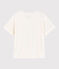 Camiseta de algodón/lino lisa de mujer blanco MARSHMALLOW