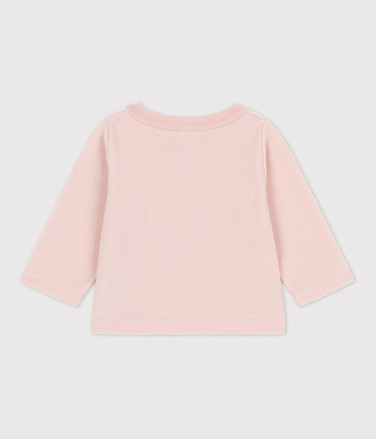 C&aacute;rdigan de terciopelo de algod&oacute;n para beb&eacute; rosa