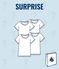 Juego sorpresa de 4 camisetas de manga corta para niño variante 1