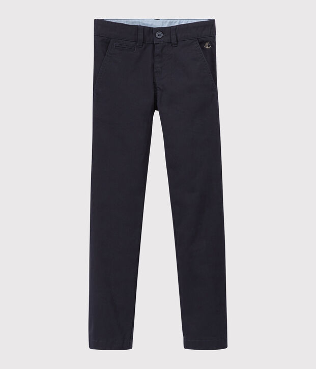 Pantal&oacute;n slim de gabardina de algod&oacute;n de ni&ntilde;o SMOKING