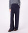 Pantalón de algodón para mujer azul SMOKING