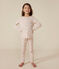 Pijama infantil de algodón con estampado de nubes SALINE/ MARSHMALLOW