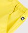 Shorts infantiles de algod&oacute;n liso amarillo