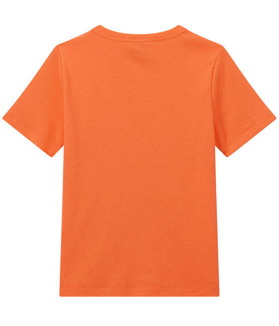 Camiseta con bolsillo en el pecho para niño naranja ORIENT