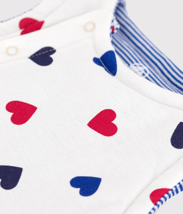 CHALECO REVERSIBLE DE ALGOD&Oacute;N PARA BEB&Eacute; blanco/multicolor