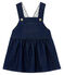 Vestido peto de tela efecto vaquero para bebé niña azul MEDIEVAL/beige ECRU CN