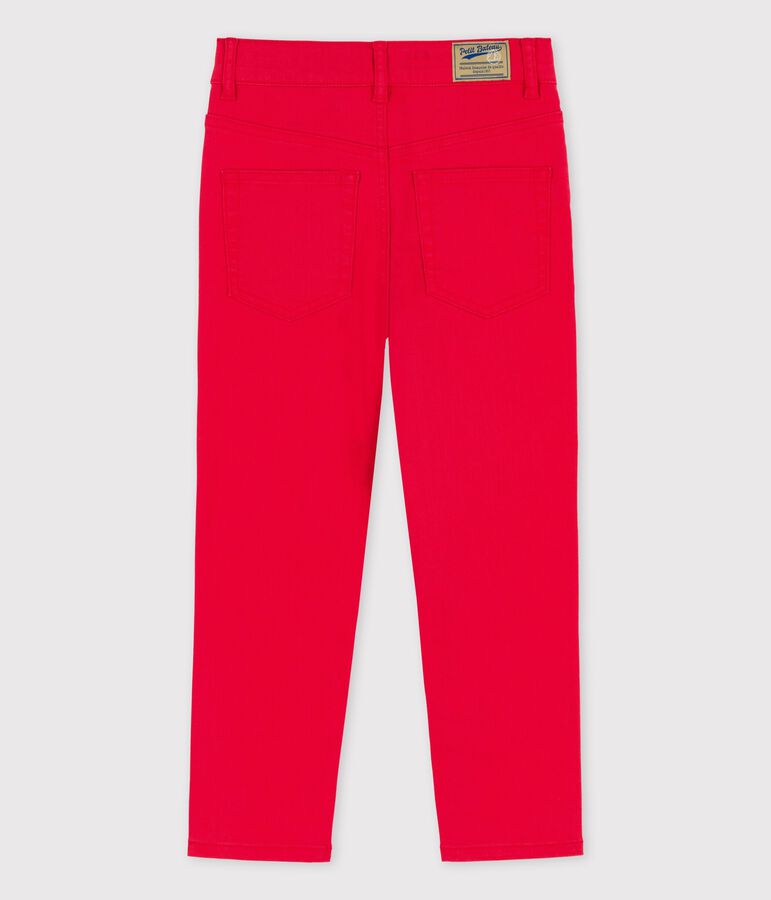 Pantal&oacute;n vaquero de ni&ntilde;a / ni&ntilde;o rojo PEPS