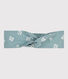 Diadema de popelina con estampado de flores para niña