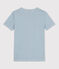 Camiseta L'ICONIQUE con cuello redondo de algodón orgánico de mujer azul ROVER/blanco MARSHMALLOW