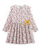 Vestido estampado para niña blanco MARSHMALLOW/blanco MULTICO