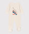Pijama de terciopelo con telecabinas para bebé beige MONTELIMAR CHINE