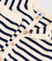 Conjunto de 2 prendas de punto tricotado de lana y algodón a rayas marineras para bebé blanco AVALANCHE/azul SMOKING
