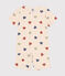 Pijama corto infantil de algodón con estampado de corazón blanco AVALANCHE/ MULTICO