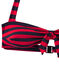 Bañador de 2 piezas con forma de banda para mujer azul SMOKING/rojo TERKUIT