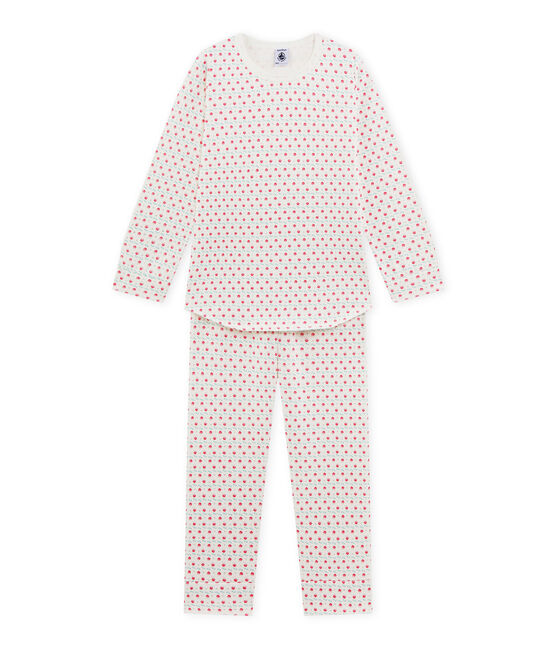Pijama estampado para niña blanco LAIT/blanco MULTICO
