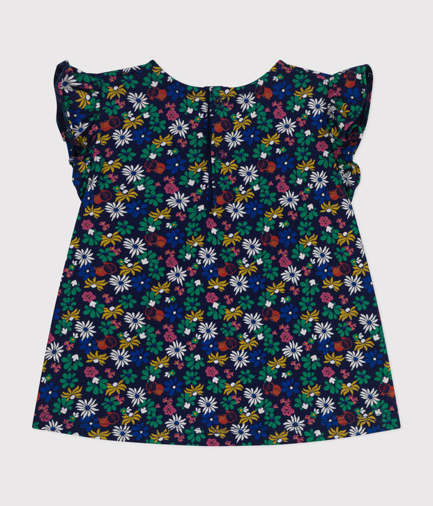 Blusa sin mangas de jersey para beb&eacute; azul/multicolor