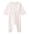 Pijama terciopelo para bebé niña rosa VIENNE