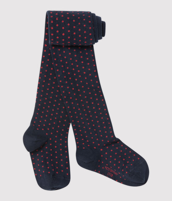 Leotardos de lunares para niña azul SMOKING/rojo FROUFROU