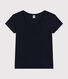 Camiseta LA RECTA de algodón con cuello redondo para mujer