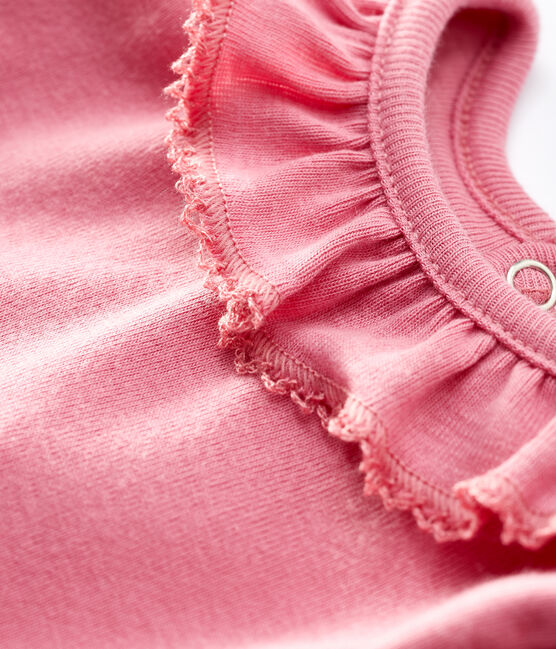 Bodi de manga larga para bebé niña rosa CHEEK