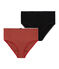 Lote de 2 braguitas de cintura alta para mujer Variante 2 PACK