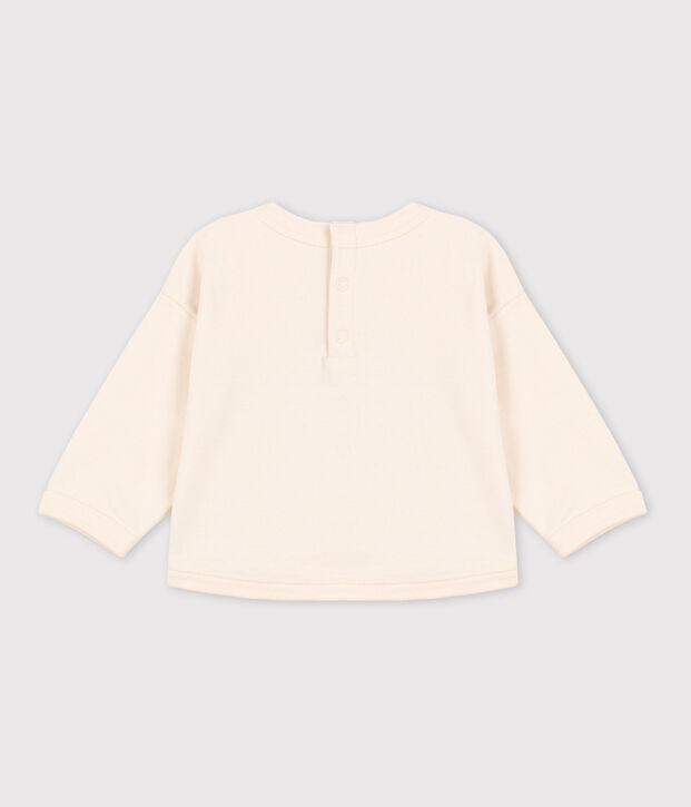 Sudadera de algod&oacute;n para beb&eacute; crudo