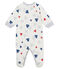 Pelele de tejido túbico para bebé niño blanco MARSHMALLOW/blanco MULTICO