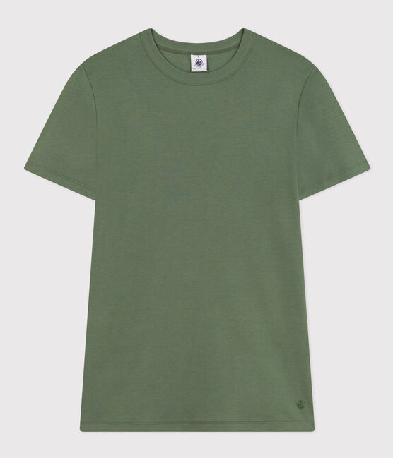 Camiseta L'ICONIQUE de algodón con cuello redondo para mujer verde CROCO