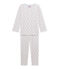 Pyjama fille imprimé petites fleurs azul BOCAL/blanco MULTICO