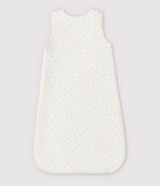 Saco de dormir blanco de tejido tubular de algodón ecológico de bebé blanco MARSHMALLOW/blanco MULTICO