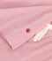 Pijama corto de algodón a rayas para mujer rosa ROSEWOOD/ MARSHMALLOW