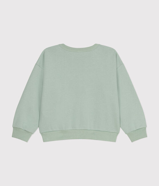 Sudadera de felpa para niña verde HERBIER