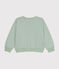 Sudadera de felpa para niña verde HERBIER