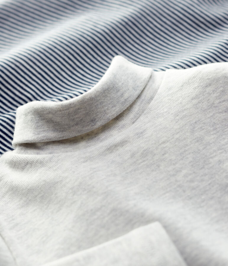 Juego de 2 prendas de cuello de cisne de algod&oacute;n de beb&eacute;. variante 1