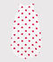 Saco de algodón para bebé con corazones TOG 1 blanco MARSHMALLOW/rojo TERKUIT