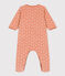Pijama de terciopelo estampado para bebé SIENNA/ MARSHMALLOW