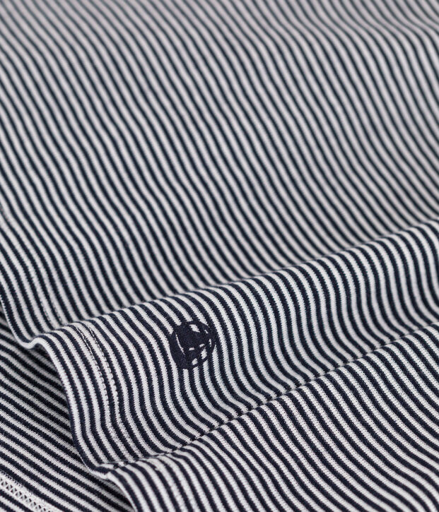 Camiseta L'ICONIQUE de algod&oacute;n con cuello redondo para mujer azul/blanco