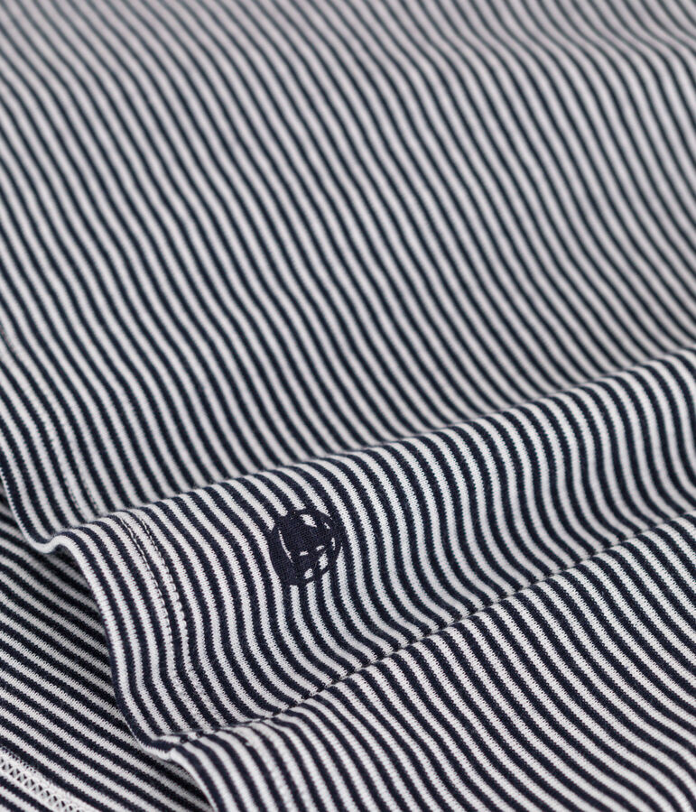 Camiseta L'ICONIQUE de algod&oacute;n con cuello redondo para mujer azul/blanco