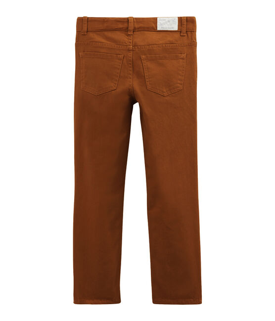 Pantalón denim para niño marron BRINDILLE