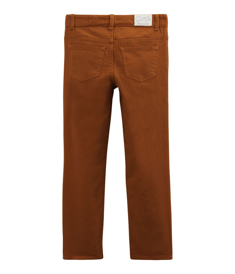 Pantal&oacute;n denim para ni&ntilde;o marron